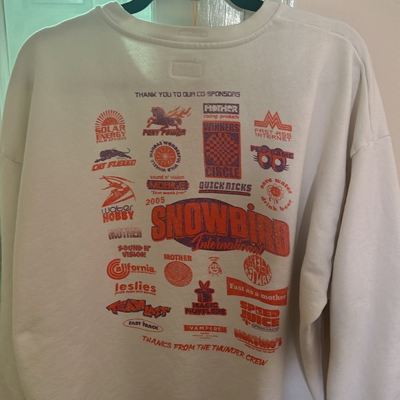 Mother Denim The Drop Square Sweatshirt - Snowbird - Picture 8 of 12